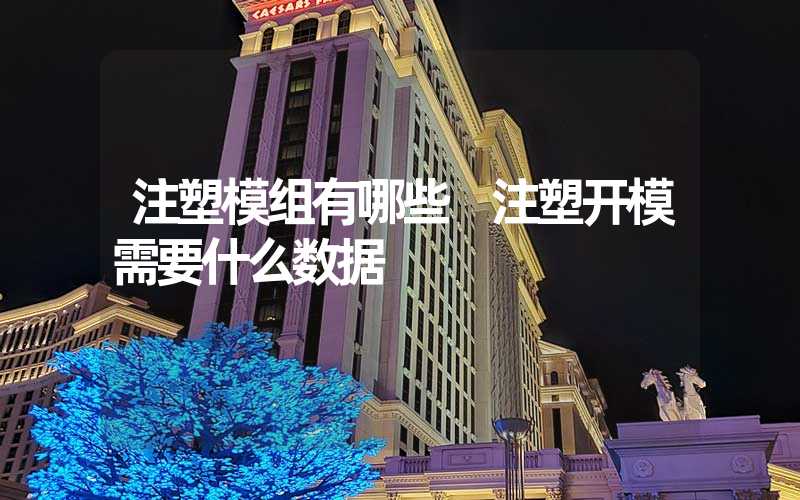 注塑模组有哪些 注塑开模需要什么数据